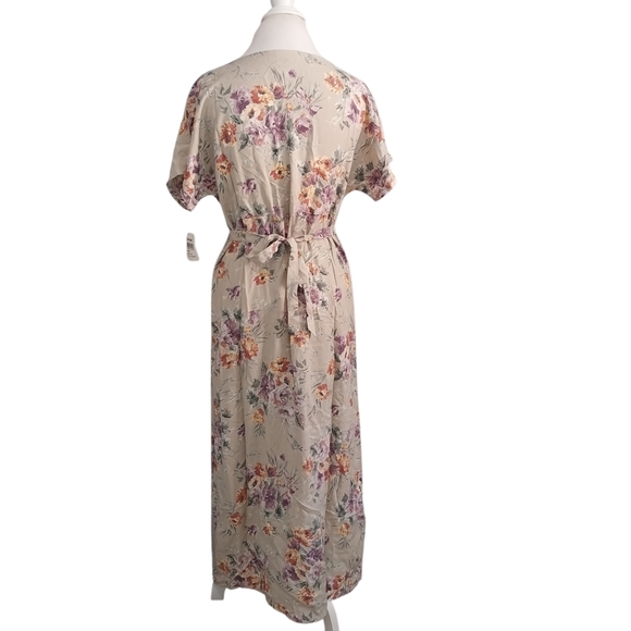 Vtg Susan Burrowes Size Large 90s Country Springtime Floral Cottagecore Dress - Picture 12 of 16